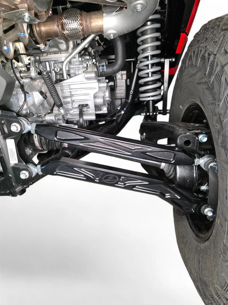 2026+ CFMoto ZForce Z10 Race Series High Clearance Billet Radius Rods, Anodized Black