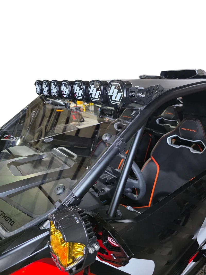 2026+ CFMoto ZForce Z10 Spark Roof Light Bar Mount for Baja Designs Linkable 7 Light