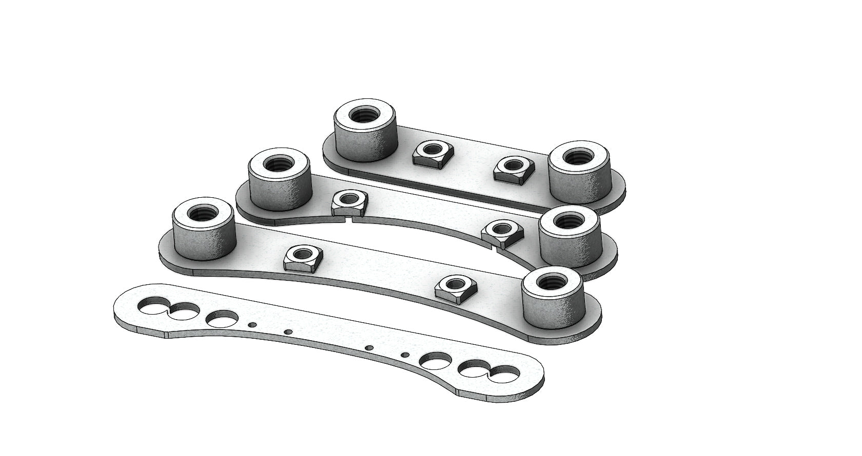 Maverick X3 Radius Rod Race Plates image 0