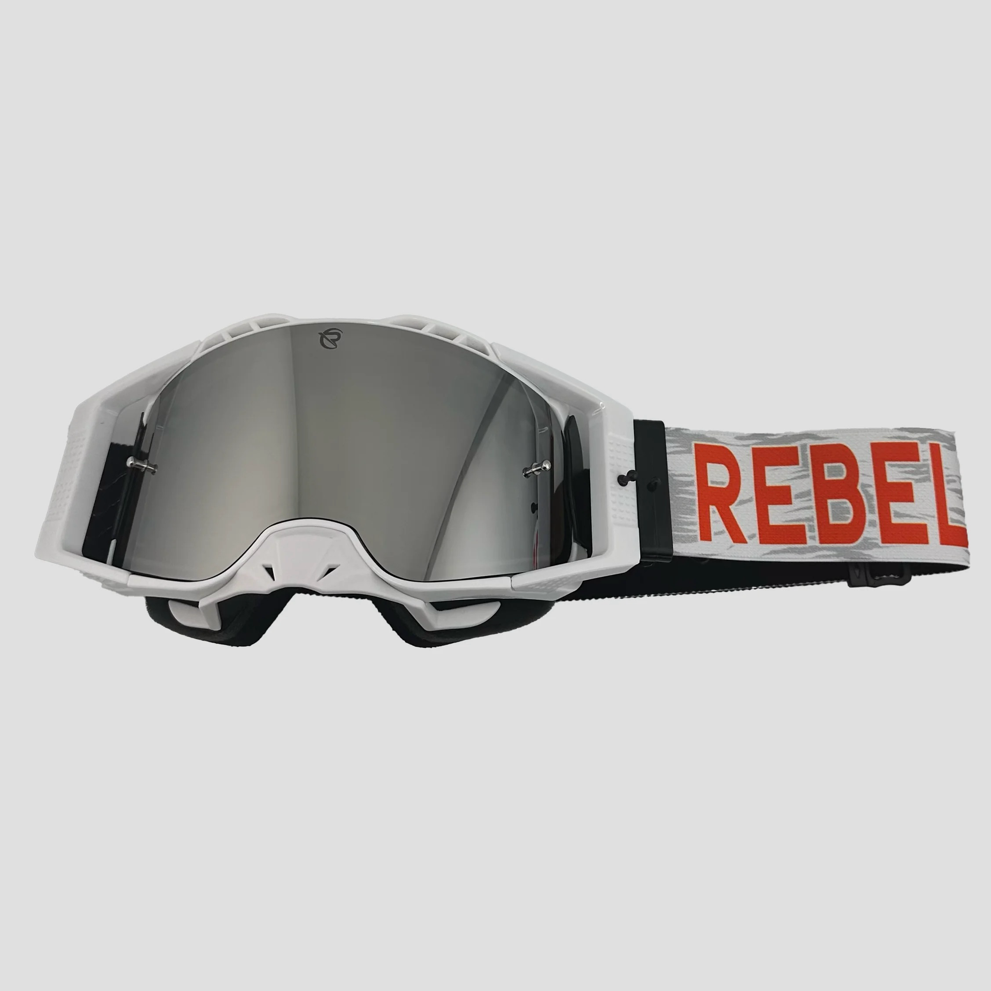 Defiant Pro Motocross Goggle: Orange Chrome image 0