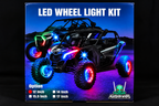 Apollo RGB Wheel Lights Kit - Set of 4 (Harness Included) by Marshin Whips