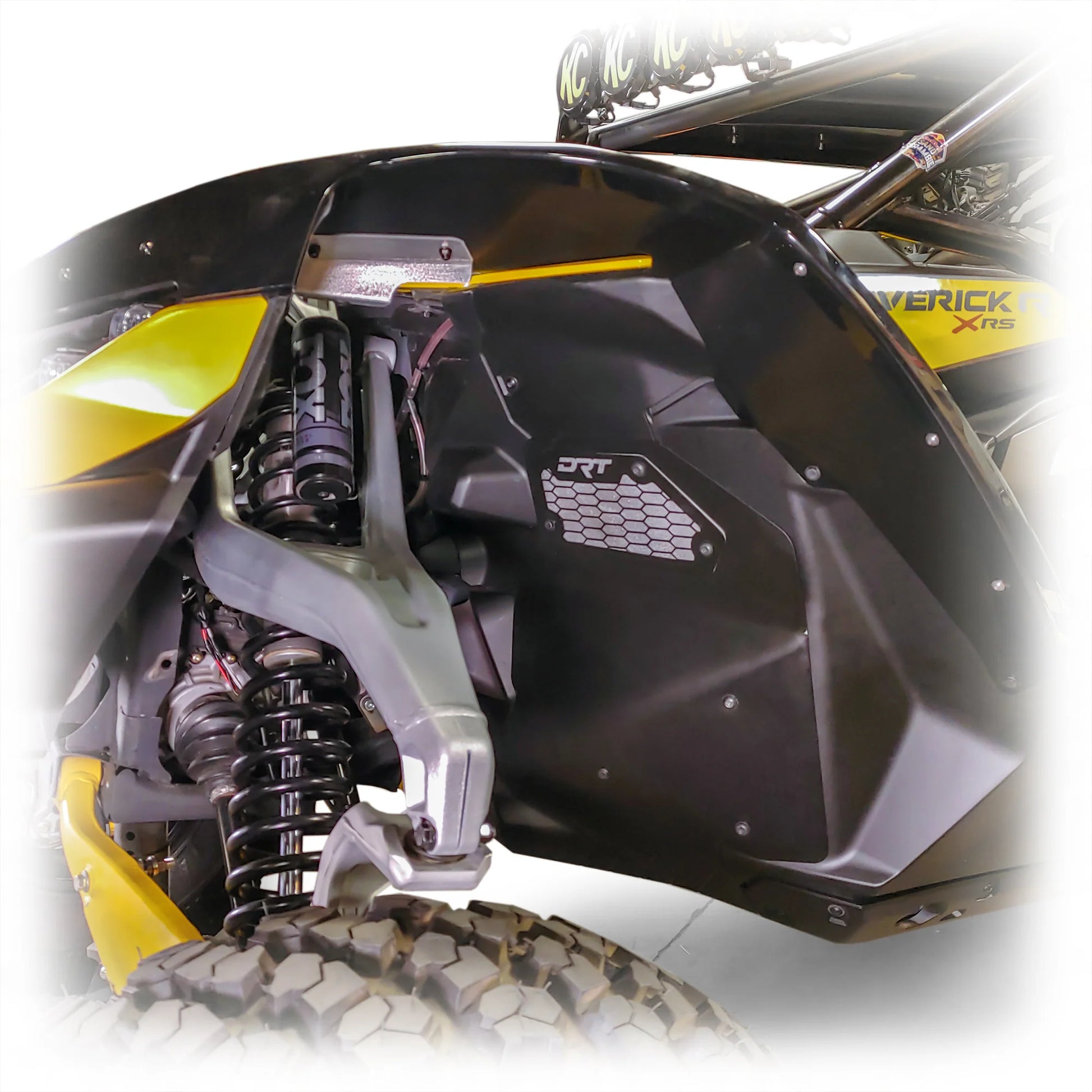 DRT Can-Am 2024+ Maverick R Front Aluminum Rock Guard Kit image 5