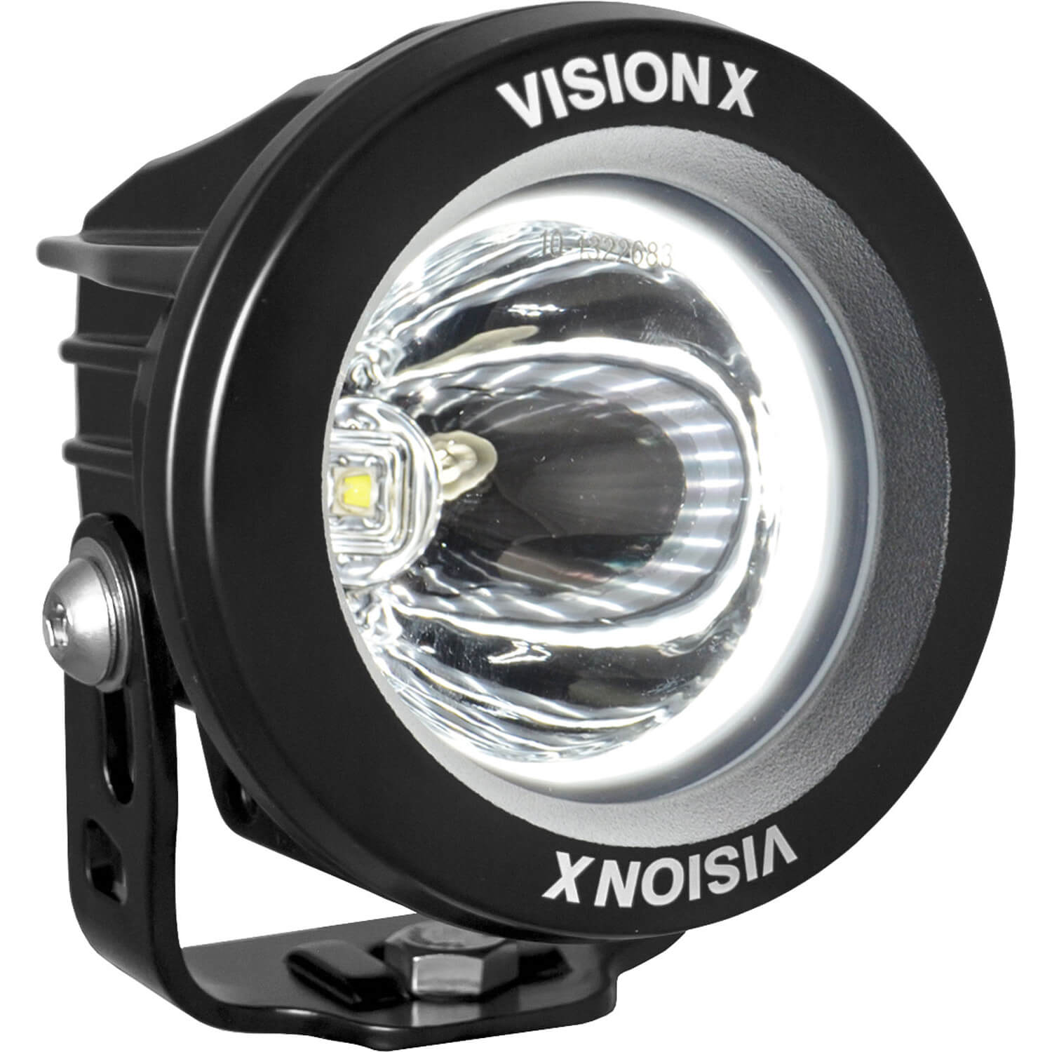3.7" Optimus Round 15º Beam with White Halo LED Light Kit