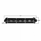 Ultra Slim Single Row Light Bar 7.25"
