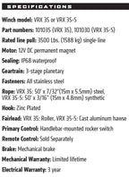 Warn VRX 3500 LBS Winch