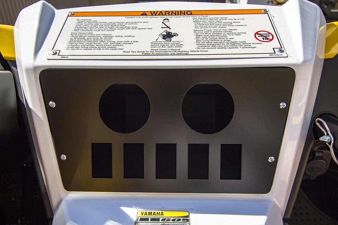 Yamaha Yxz1000R 2 Gauges And 5 Switch Dash Plate image 0