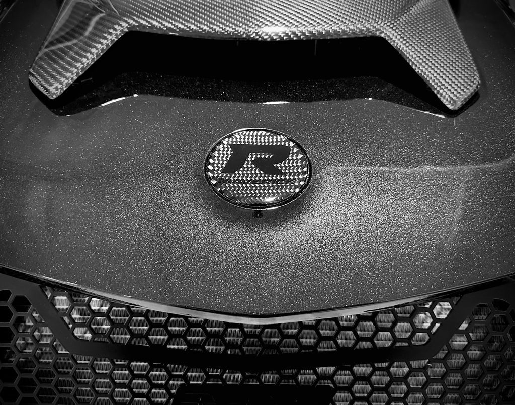Can-Am Maverick R Carbon Fiber Hood Badge image 1