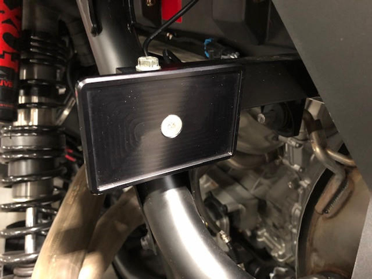 Utv Inc Rzr Pro R Billet Registration Sticker Mount Black image 0
