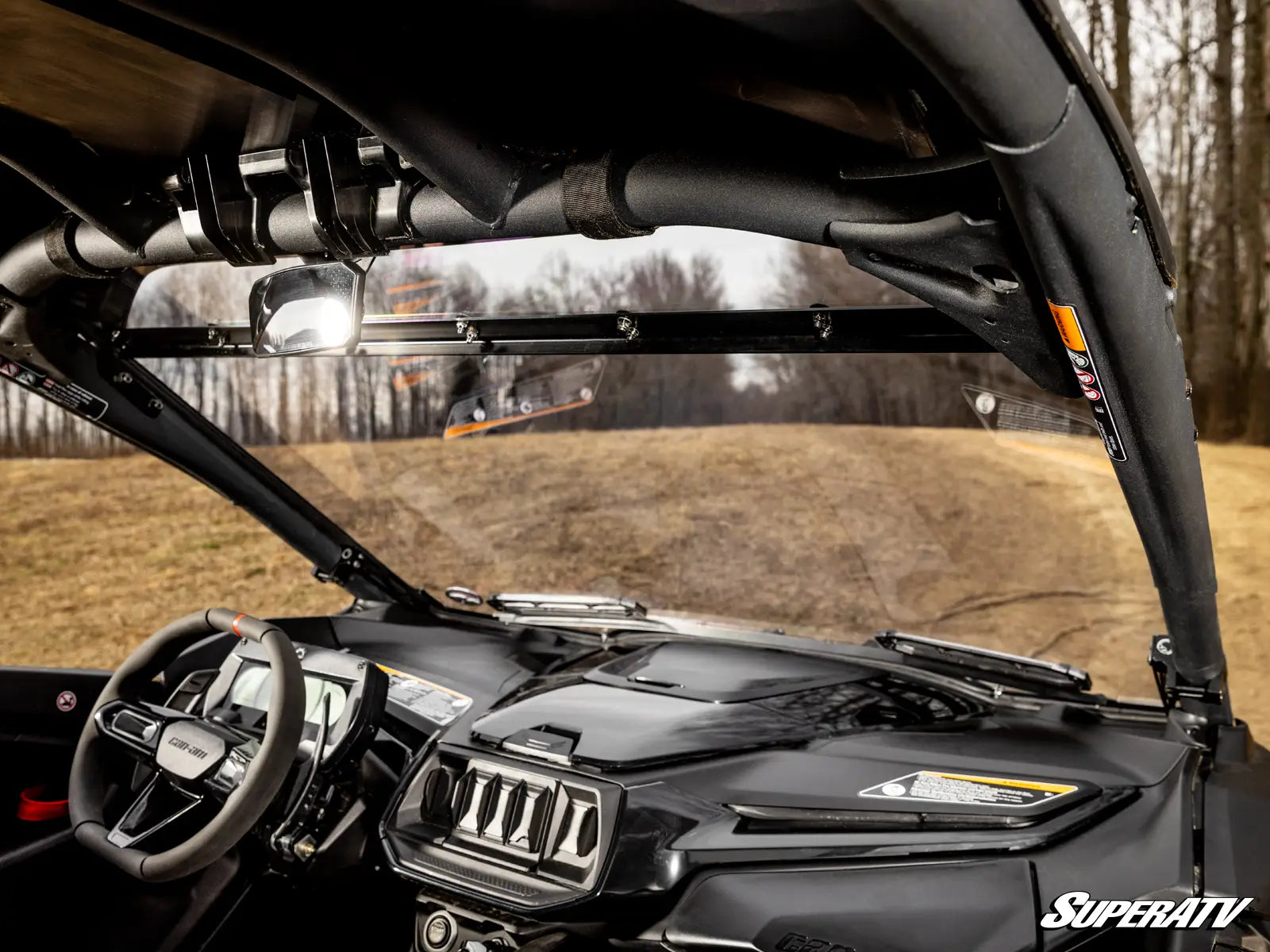 Can-Am Maverick R Scratch-Resistant Vented Full Windshield image 10