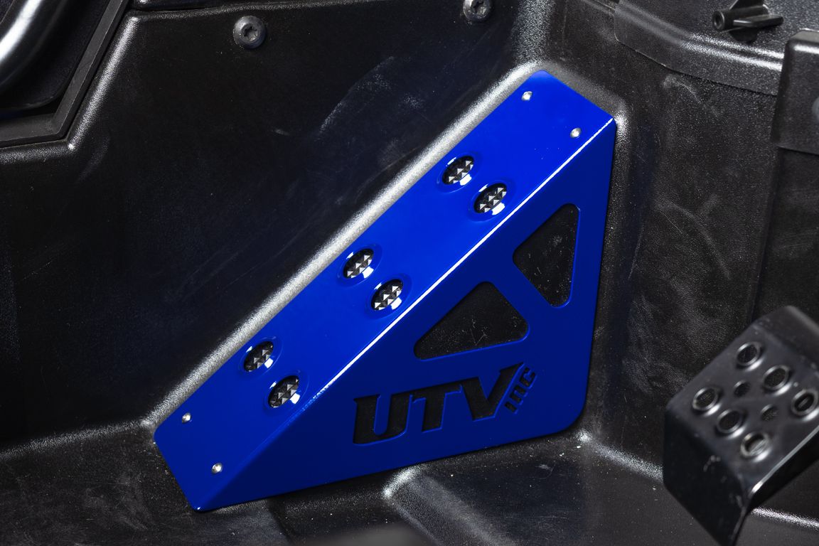 Polaris Rzr Dead Pedal And Foot Rest Cover Set - Blue image 2