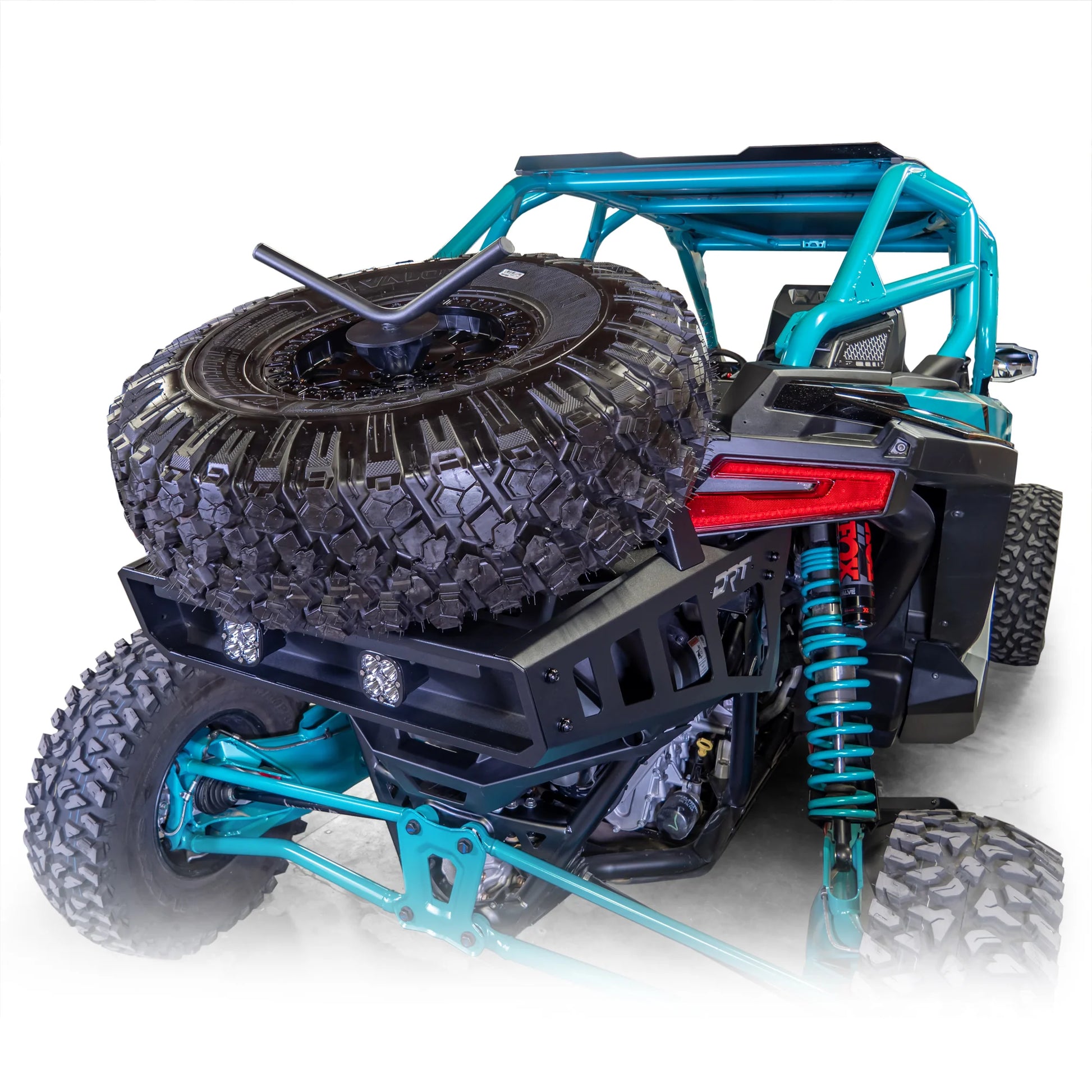DRT Polaris RZR Pro R Desert Runner Fixed Tire Carrier image 2