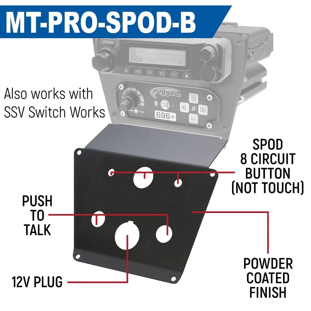 Lower Accessory Panel for RZR PRO XP, RZR Turbo R, and RZR PRO R Dash Mount image 5