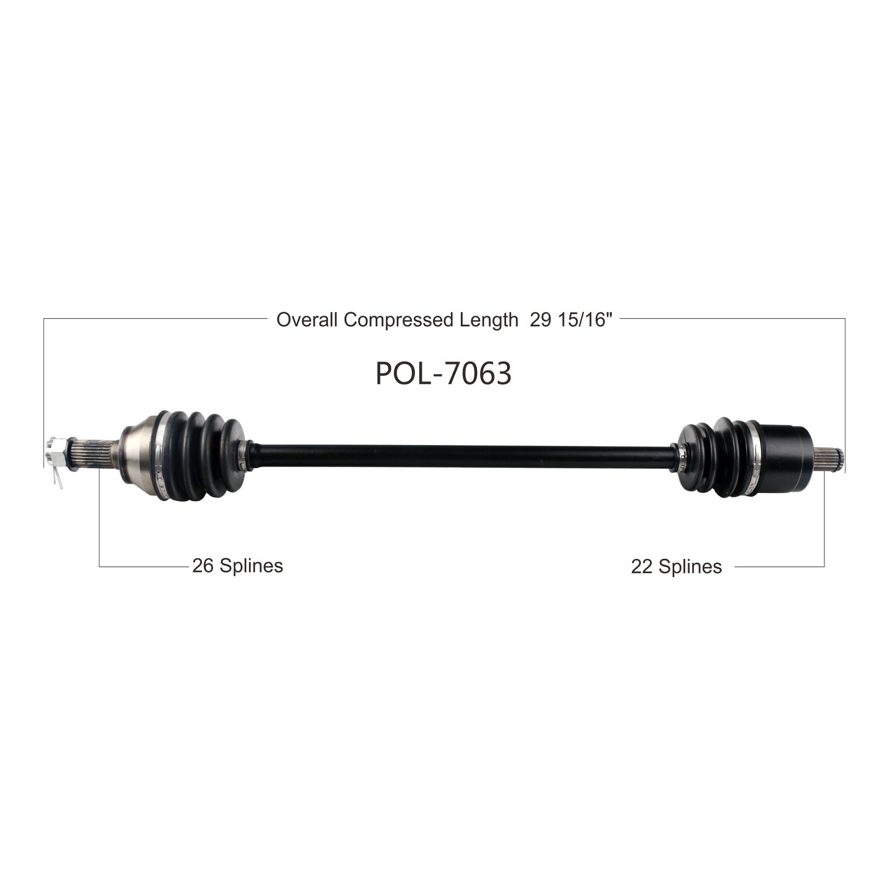 2017 Polaris Rzr Xp 1000 Eps Oe Replacement Cv Axle image 0