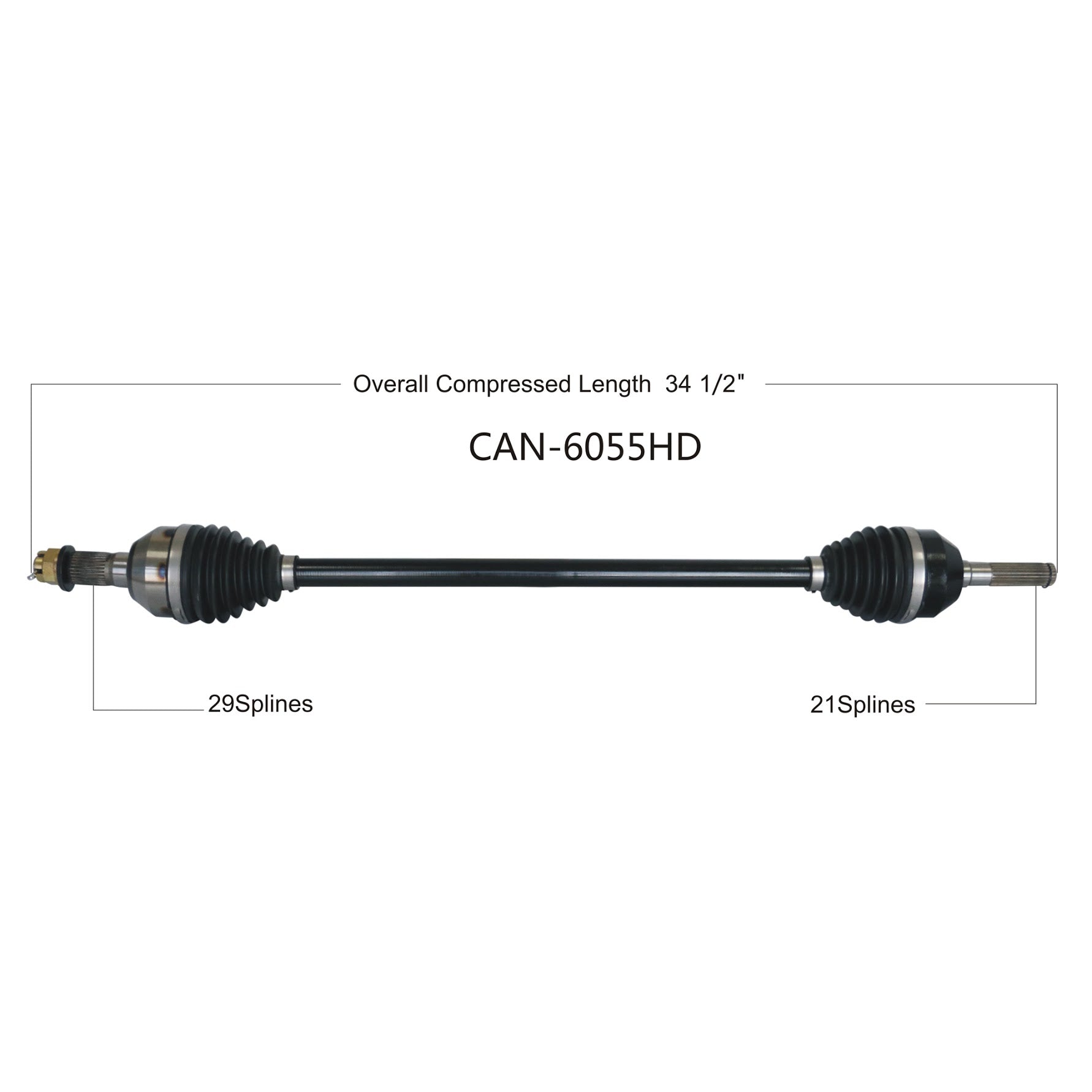 Can-Am Maverick X3 72" Heavy Duty Axle image 2