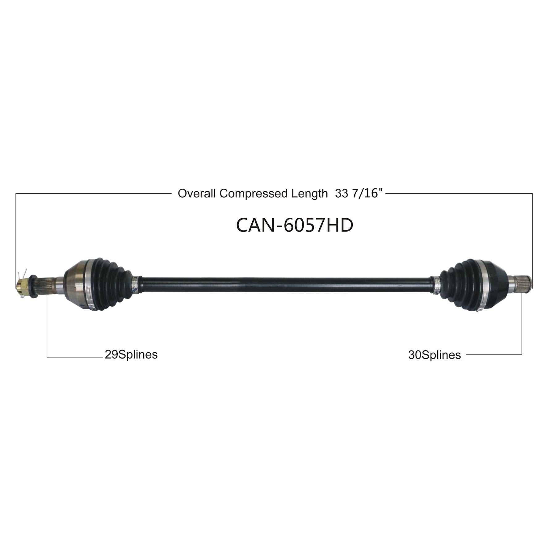 Can-Am Maverick X3 72" Heavy Duty Axle image 4