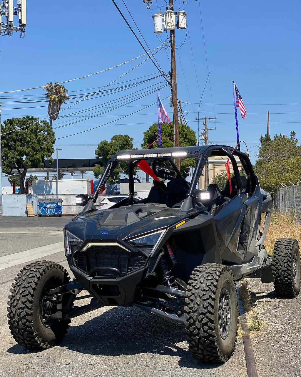 Polaris Pro R RZR 30" Roof Mounts For Light Bar or MPM Mount