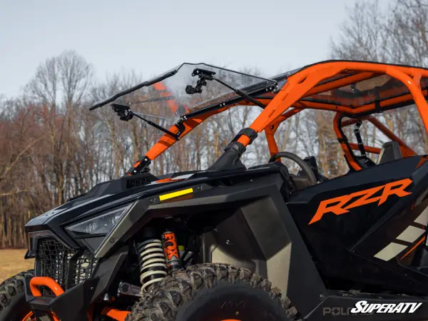 Polaris Rzr Pro R Scratch-Resistant Flip Windshield image 2