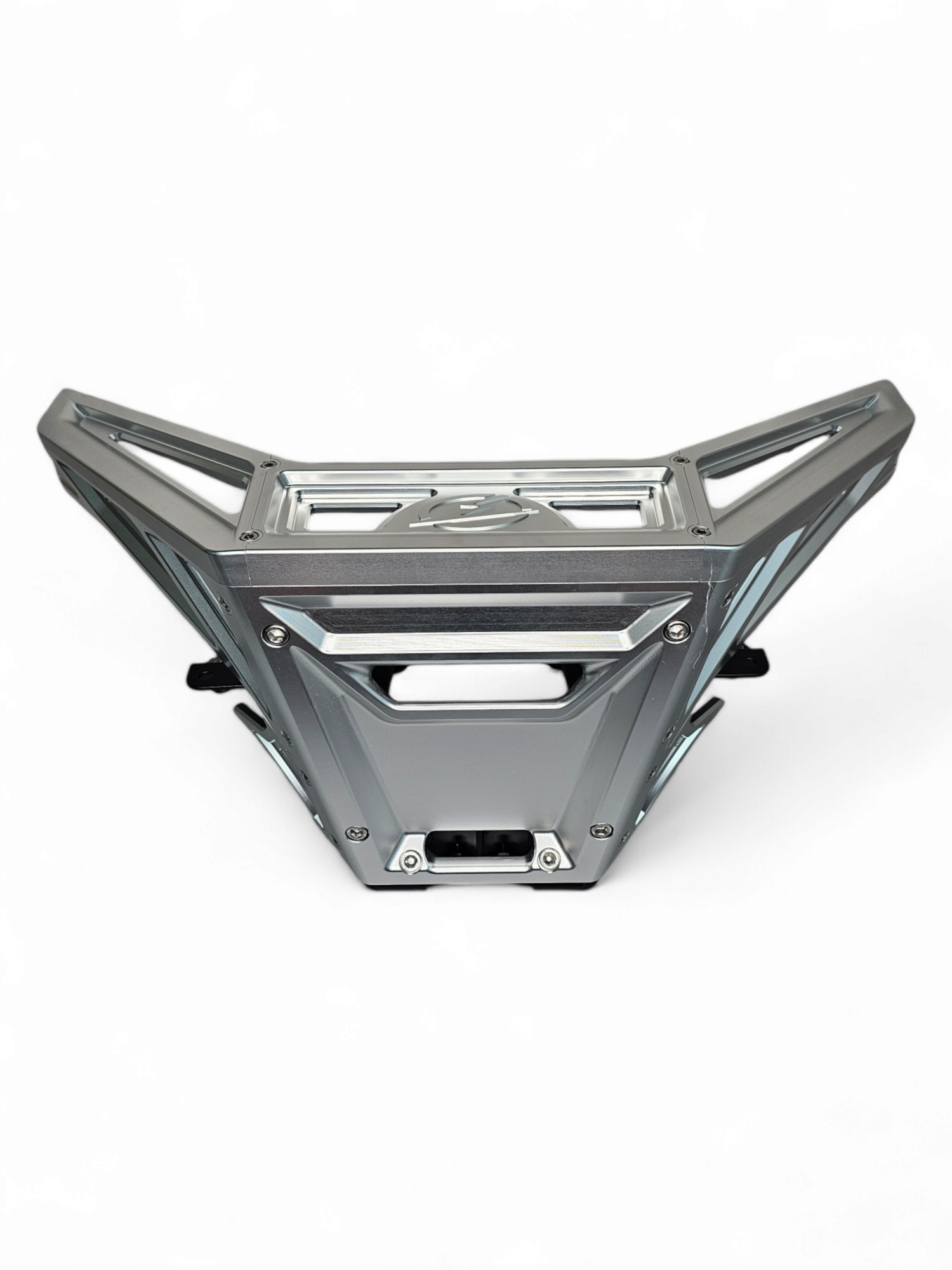 2017+ Can-Am X3 Maverick Machined Billet Front Winch Bumper (Clear Anodize) image 3