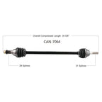 Can-Am Maverick X3 72" Oem Replacement Axle image 5