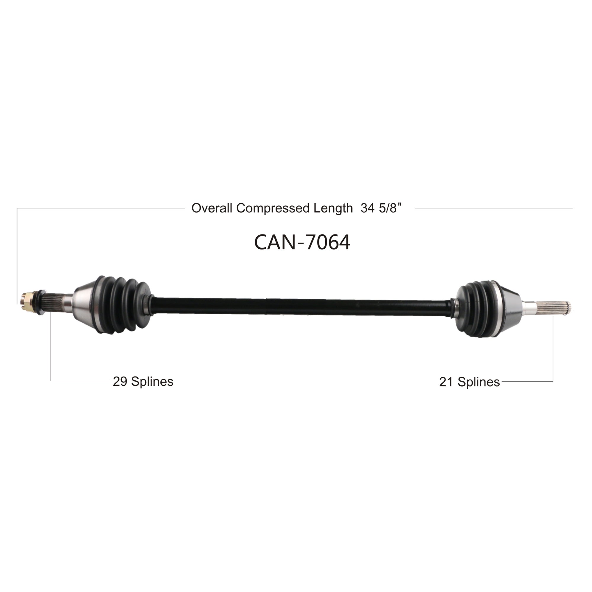 Can-Am Maverick X3 72" Oem Replacement Axle image 5