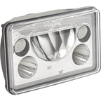 Single 4x6 Rectangle VX Amber Halo Headlight (with Low-High-Halo)