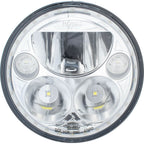 Single 5.75" Round VX LED Headlight (with Low-High-Halo)