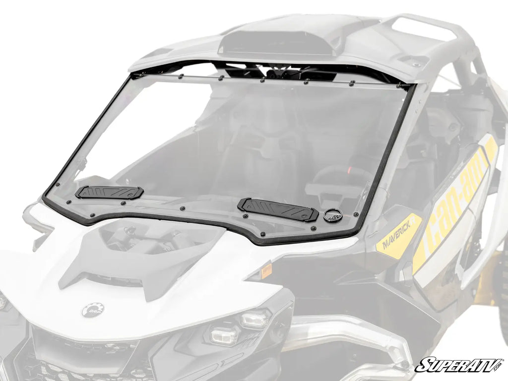 Can-Am Maverick R Scratch-Resistant Vented Full Windshield image 2