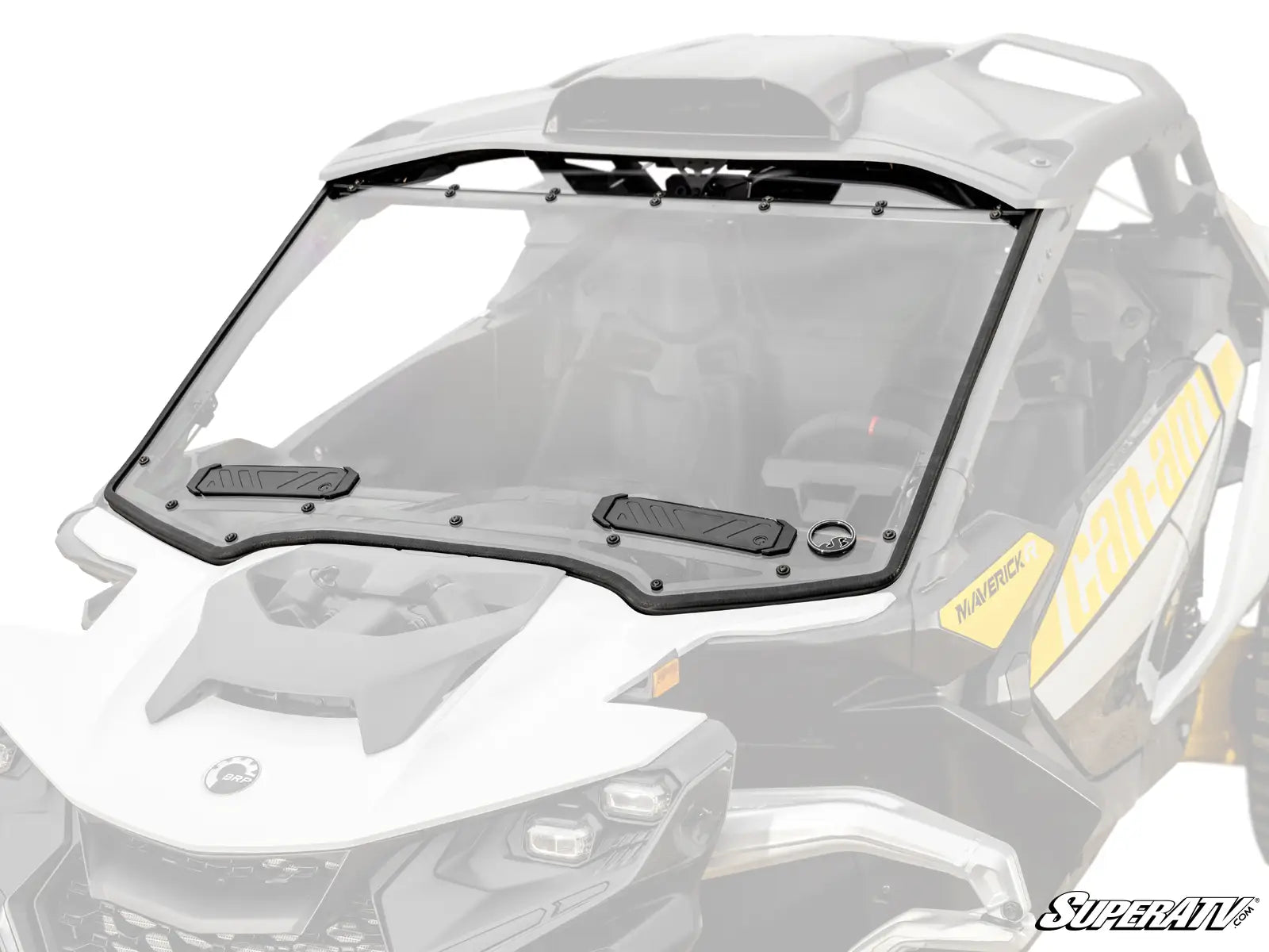 Can-Am Maverick R Scratch-Resistant Vented Full Windshield image 2