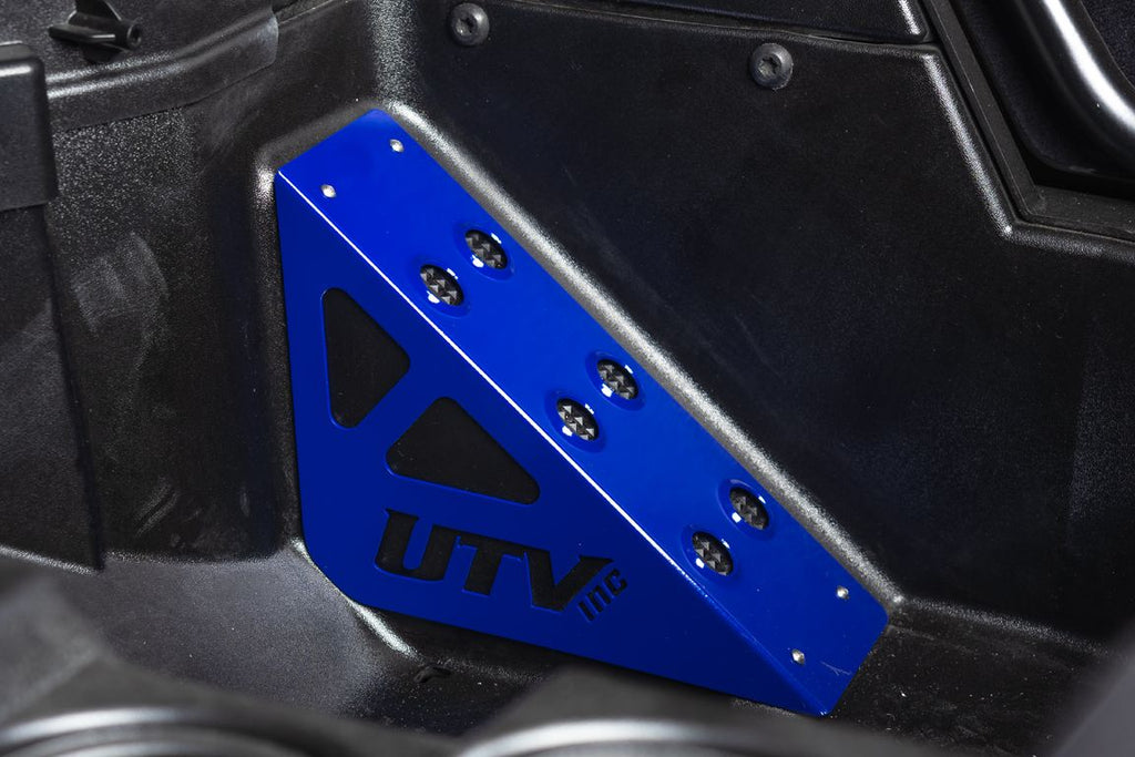 Polaris Rzr Dead Pedal And Foot Rest Cover Set - Blue image 3