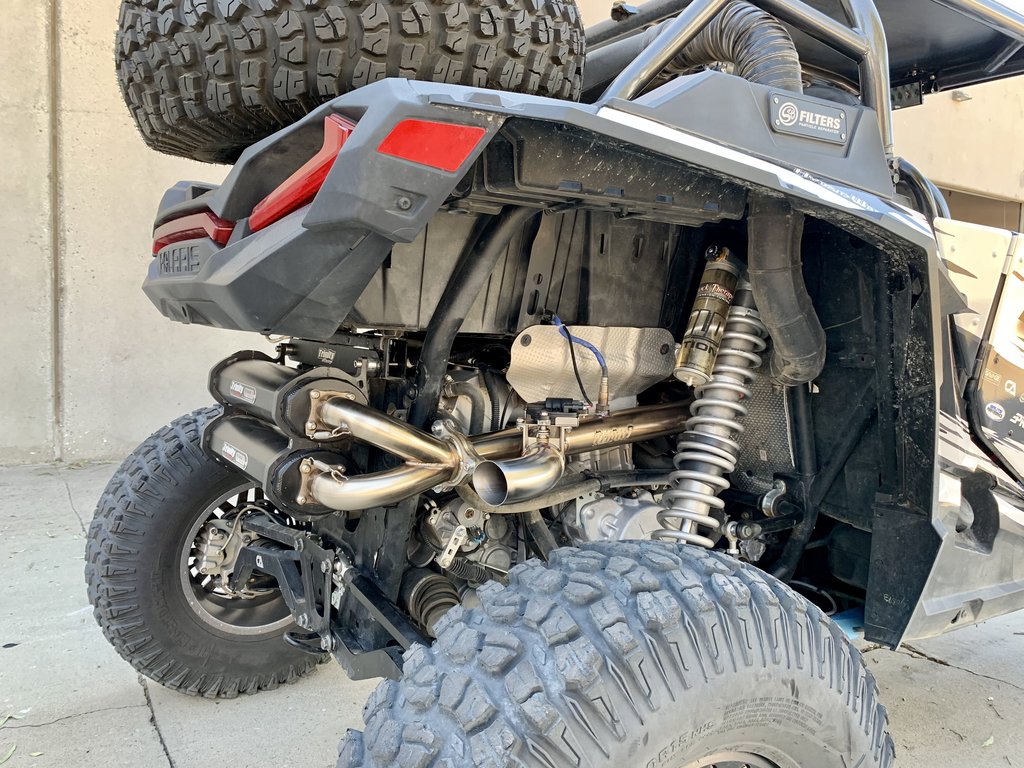 Rzr Turbo Side Exit Header Pipe With Electronic Cutout / Bypass - Rzr Turbo image 3
