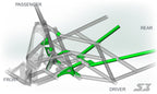 Can-Am Maverick X3 Weld-In Chassis Gusset Kit image 1