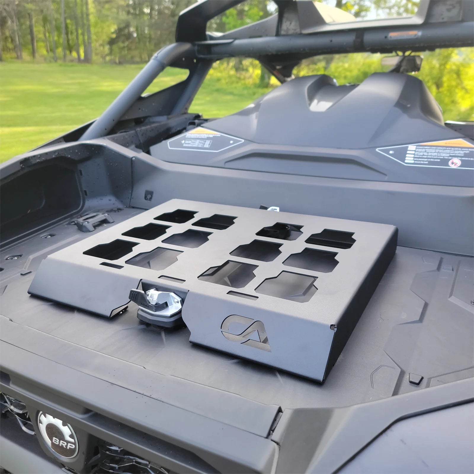 Can-Am Maverick R Milwaukee Packout Rack Bed Mount - Ca Tech image 1