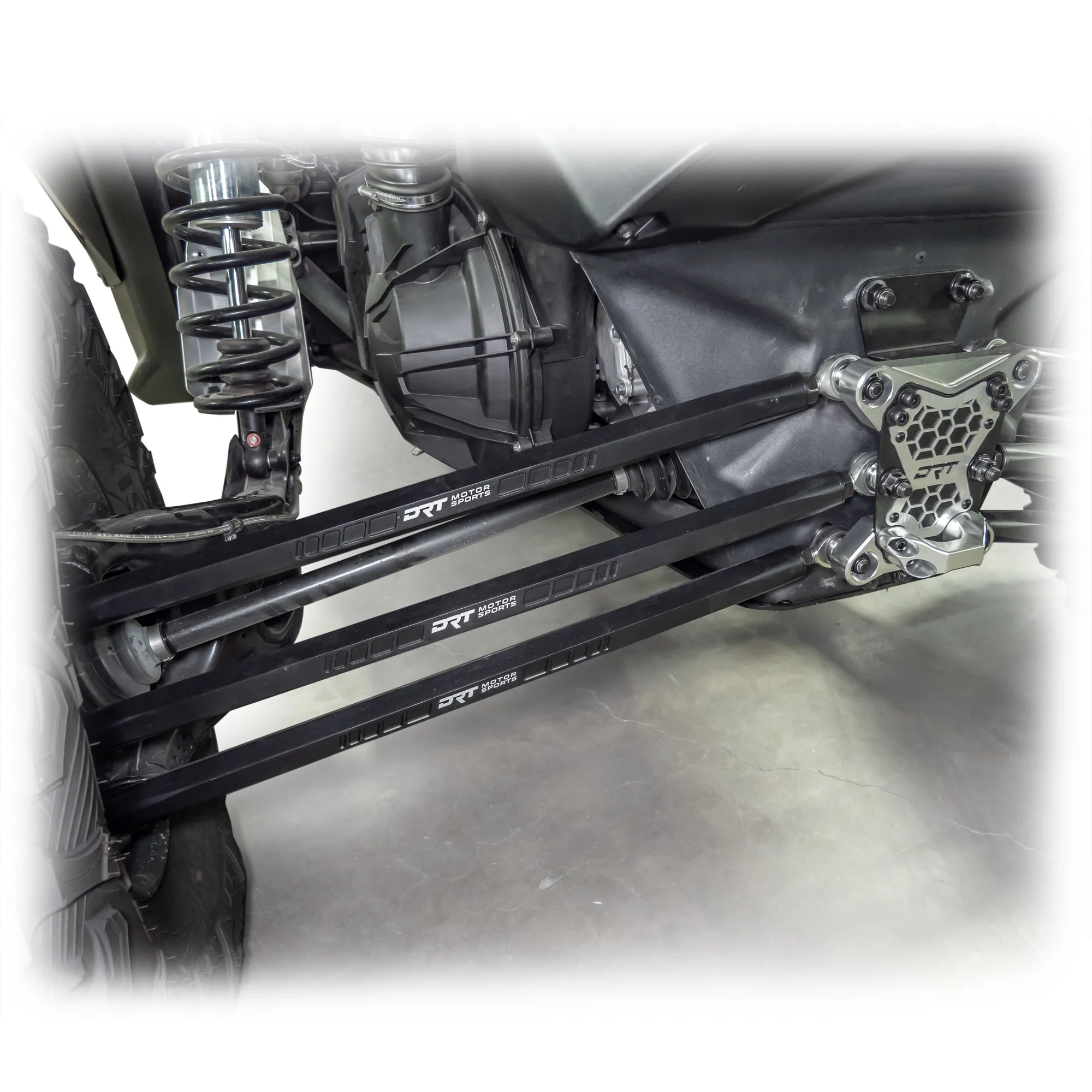 DRT Can-Am Maverick X3 2017+ Billet Aluminum 3-PC Radius Rod Plate Kit image 4