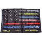 5150 Whips Heavy Duty American Flag (First Responders) image 1