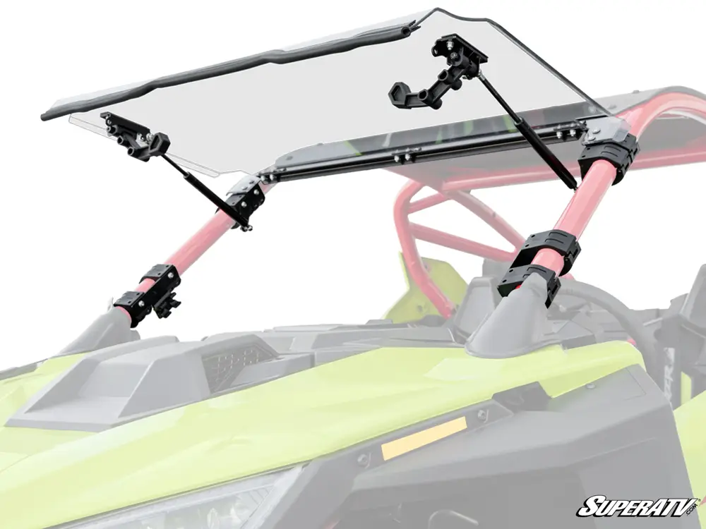 Polaris Rzr Pro R Scratch-Resistant Flip Windshield image 0