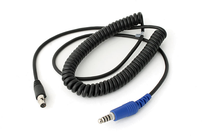 Offroad Headset Coil Cord Adaptor Cable To Intercom image 0