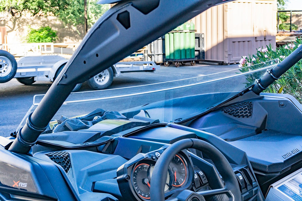 Can Am Maverick X3 Lexan Clear Half Windshield image 1