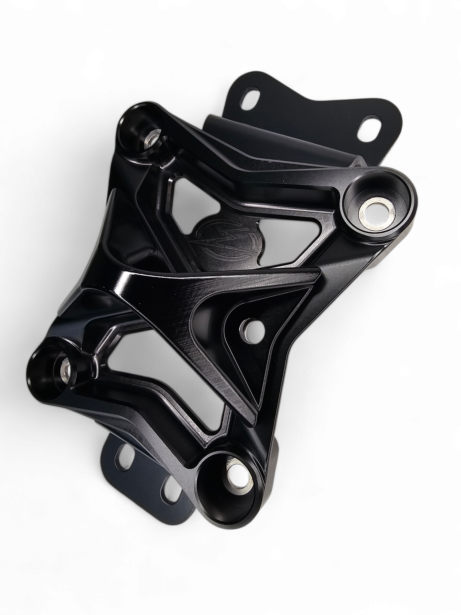 2022 to Current Can Am X3 10 Bolt Radius Rod Plate with Pull Hook (Black) image 2