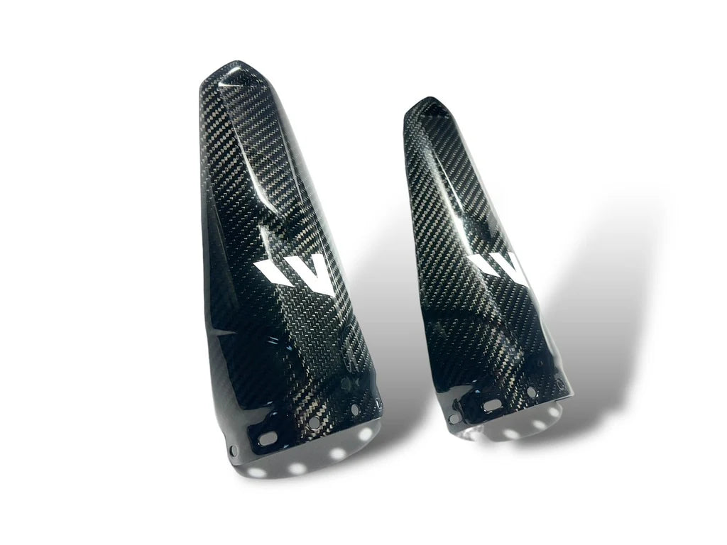 Can-Am Maverick R Carbon Fiber Rear Shock Guard Set image 1