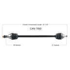 Can-Am Maverick X3 72" Oem Replacement Axle image 3