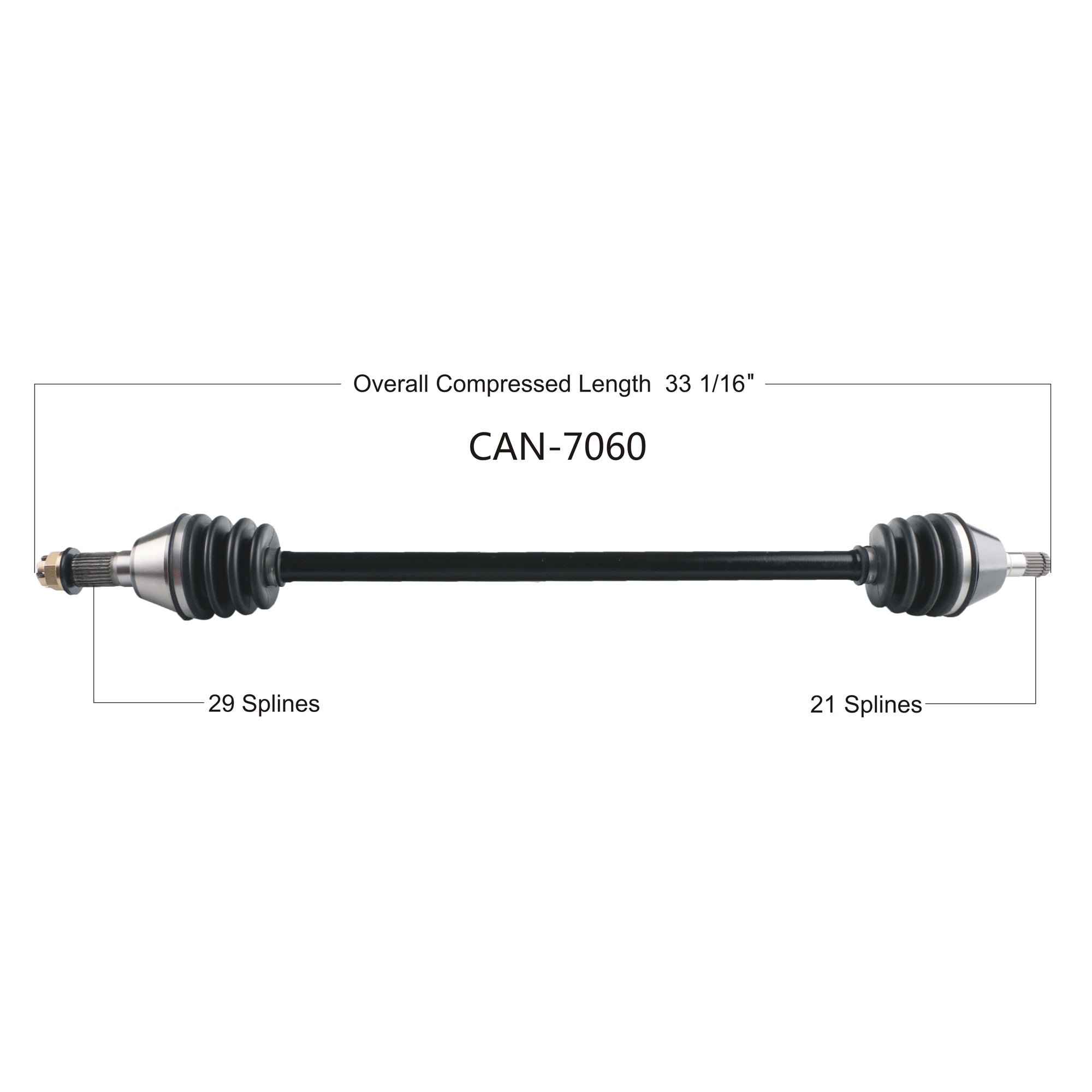 Can-Am Maverick X3 72" Oem Replacement Axle image 3