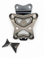 2022 to Current Can Am X3 10 Bolt Radius Rod Plate with Pull Hook (Grey Metal) image 3