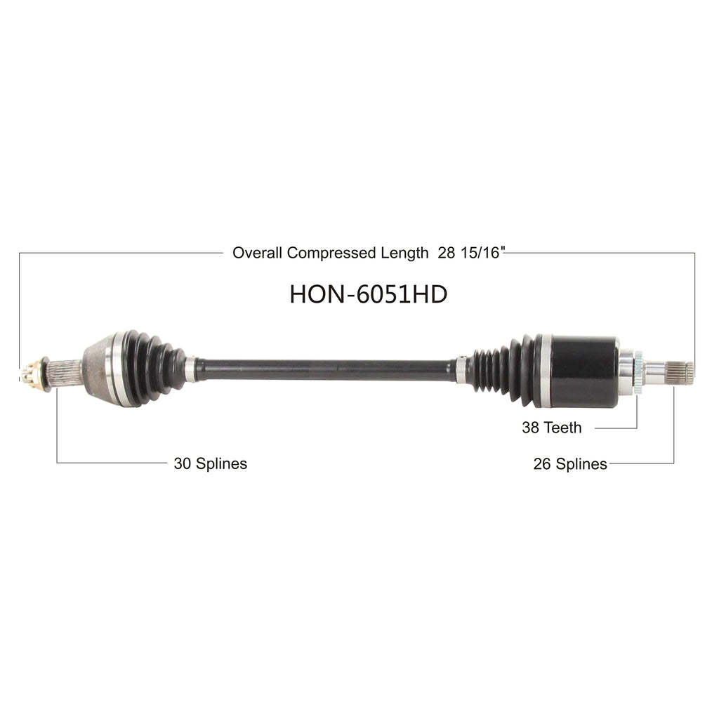 Honda Talon HD Axle - Heavy Duty OEM Replacement image 3