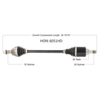 Honda Talon HD Axle - Heavy Duty OEM Replacement image 3
