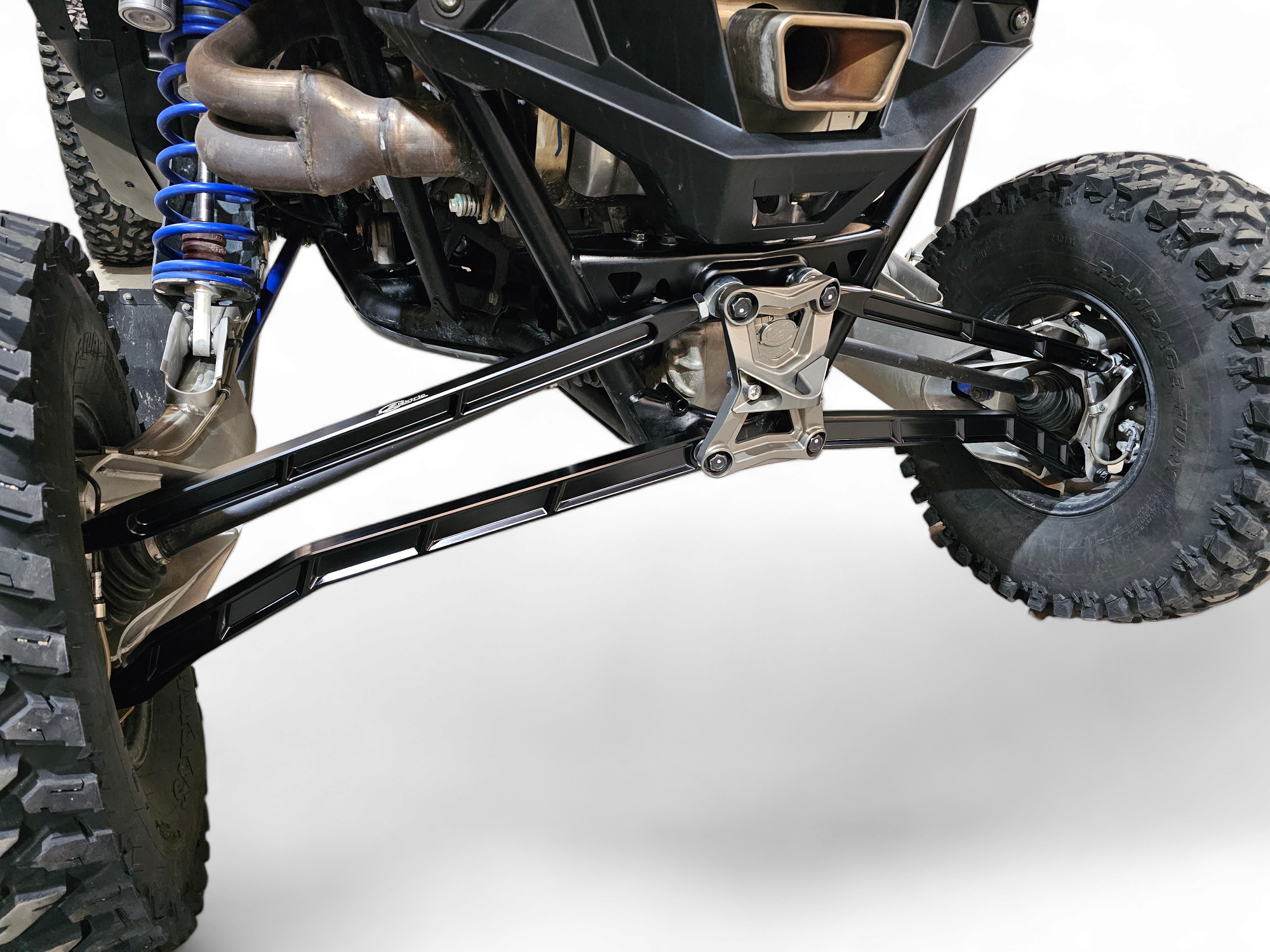 Polaris RZR Pro R, Pro S, Turbo R High Clearance Radius Rods in Black Finish image 10