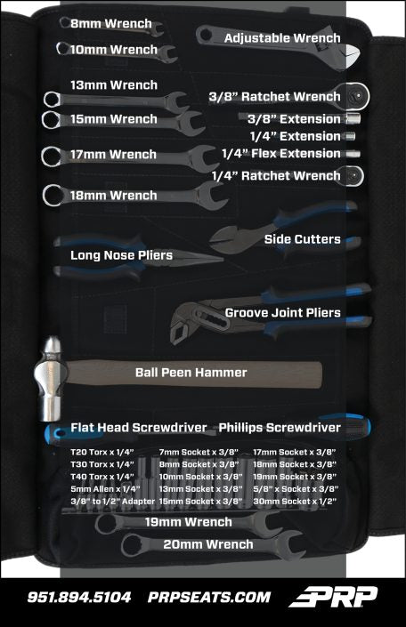 Can-Am Roll-Up Tool Bag With 35Pc Tool Kit image 3