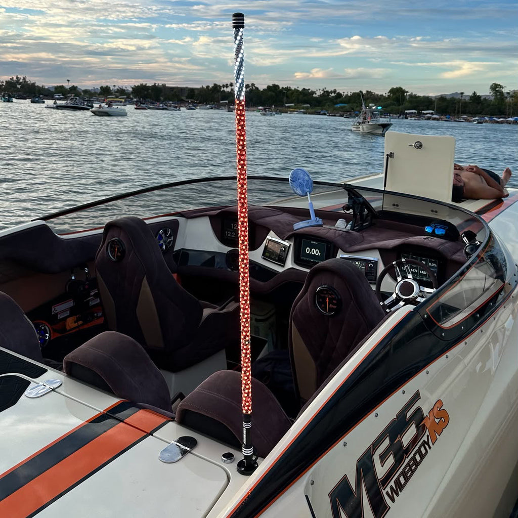 Marshin Whips V2 RGBW LED Boat Whip | High-Visibility Marine Lighting | 2ft-4ft - view 2