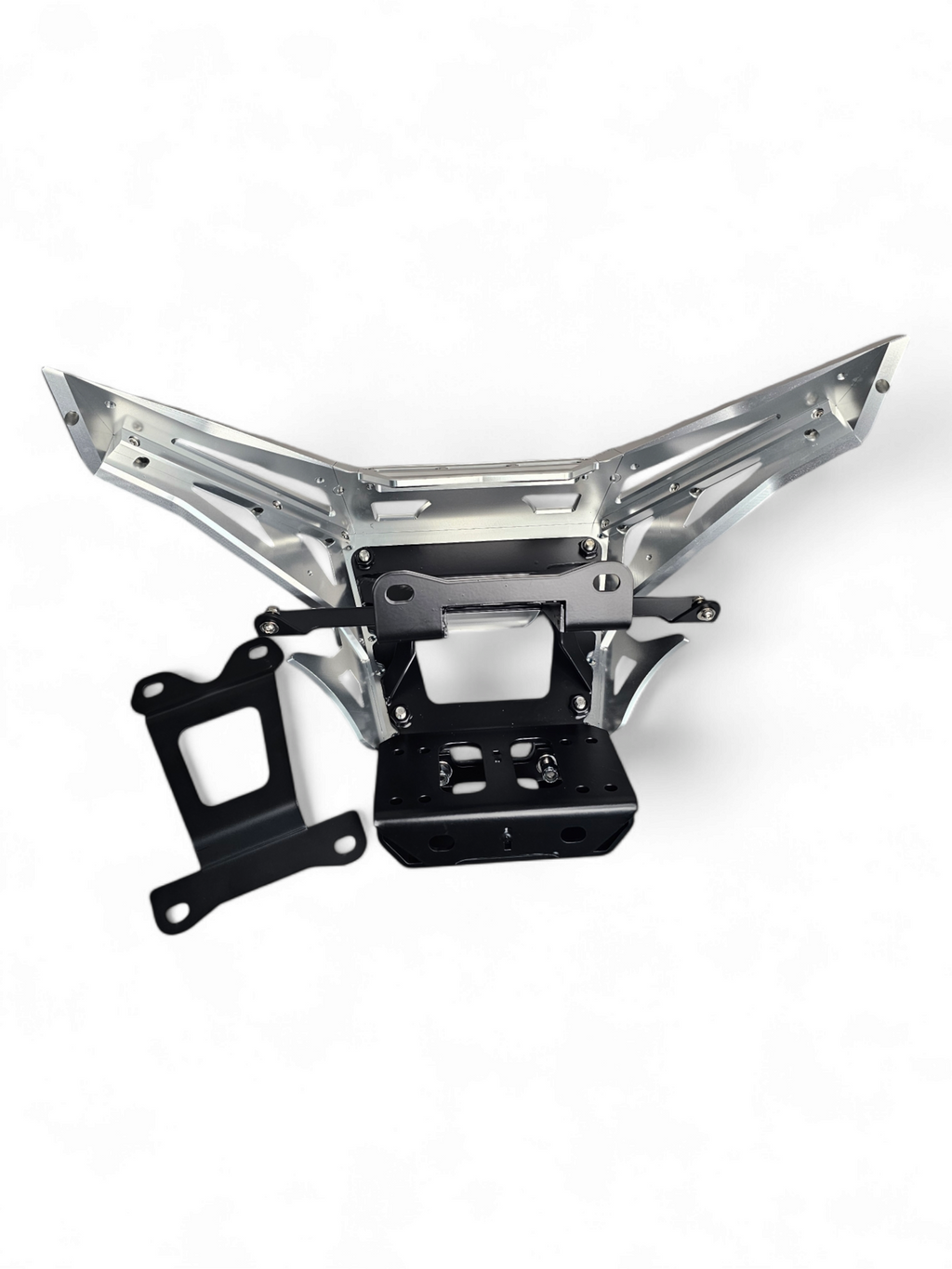 2017+ Can-Am X3 Maverick Machined Billet Front Winch Bumper (Clear Anodize) image 9
