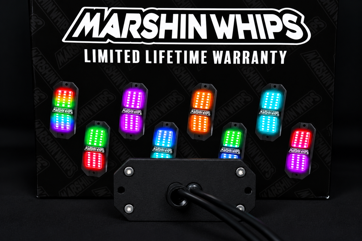 Marshin Whips Rosewell X-2 Billet Rocklights x8 (Kit) - view 2