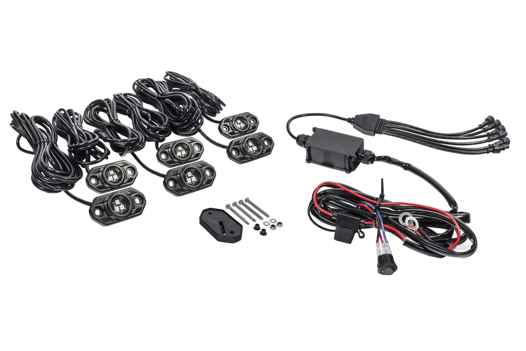 Kc C-Series Rgb Led Rock Light Kit - 6 Pc - Universal / Utv / Jeep image 1